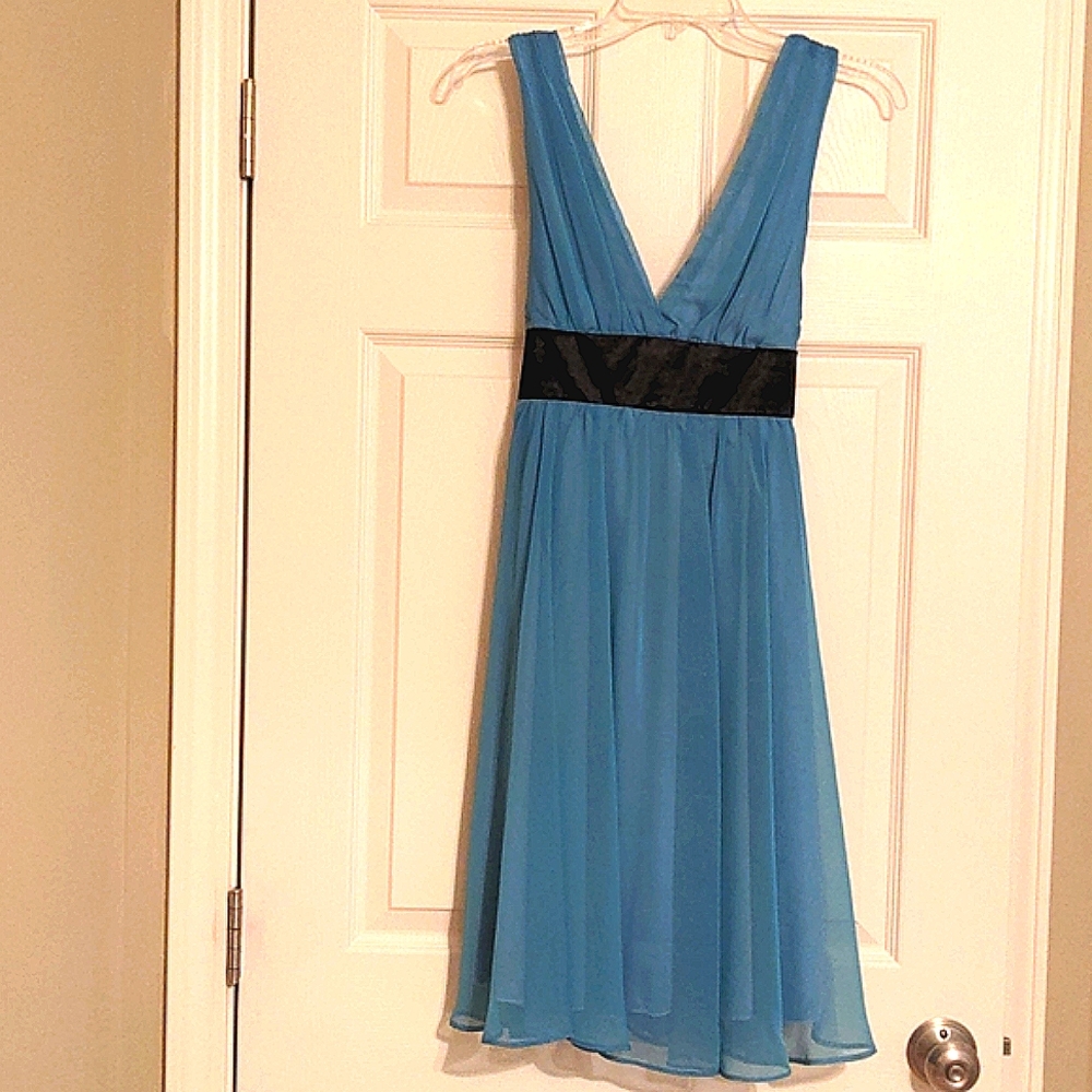 Forever 21 Chiffon Sleeveless Dress with Tie Belt